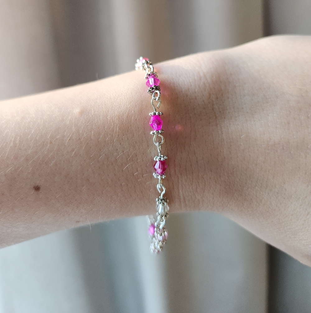 Pink Ombre Bracelet.